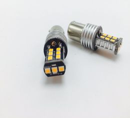 10pcs Error BAU15S 7507 PY21W Amber Yellow LED 15SMD LED Bulbs For Front or Rear Turn Signal Lights white amber1152784