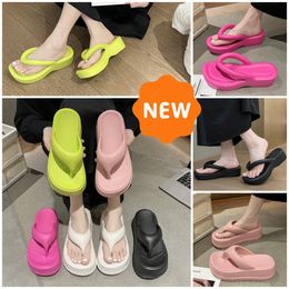 Slippers Fashion Designer Slides Sandals Trend Womans Foam Rubber Jelly Sandals Pool Flip Flops Sliders Loafer EUR 36-41 soft comfort black white room beach