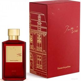 Women Men 200ml Bacarat Perfume Maison Rouge 540 Extrait De Parfum Paris Fragrance Long Lasting Smell Spray Fast Ship 82O7