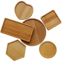 Table Mats Home Solid Wood Coasters Square Drink Mat Round Heat Resistant Coffee Cup Pad Non-slip