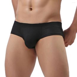 Underpants Men Briefs Underwear Cotton Soft Panties Sexy Low Waist Super Short Thin Breathable Trunks Casual Solid Swimwear