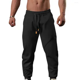 Men's Pants Male Trouser Men Classic Daily Drawstring Durable Fitness Full Length Outdoor Pencil Pocket Beach Sports