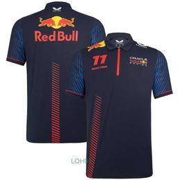 Men's T-Shirts F1 racing suit T-shirt new product team short sleeved POLO shirt mens fast drying summer car shop work car suit MUV9