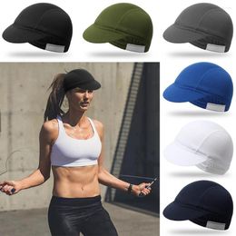 Berets Breathable Solid Color Quick-Drying Summer Elastic Mesh Fabrics Cycling Hat Bicycle Riding Cap