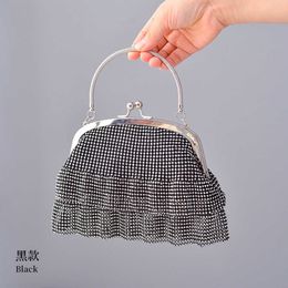 Rhinestone Dinner Bag Party portable chain fashion versatile messenger women's niche design bag