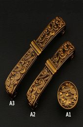 96mm 128mm european creative retro furniture handles 5quot bronze dresser kitchen cabinet door handles antique brass drawer knob5557516