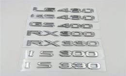 For LS430 GS430 GS400 RX400 RX300 RX330 IS300 IS330 LX570 GX470 Rear Tailgate Emblem Logo Stickers1801714