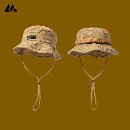 Snapbacks Doublesided Can Wear Japanese Wild Fisherman Hat Women's Sunscreen Sunshade Fishing Hat Men's Summer