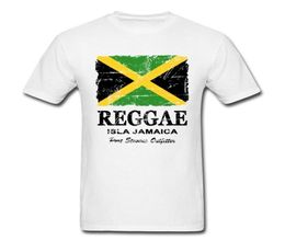 Reggae Jamaica Flag Tshirt Vintage Tops Men T Shirt Cotton Clothing O Neck Tees Summer Team Tshirt Custom White Shirts 2107069395526