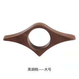 One Finger For Hand Ring Lazy Reading Solid Wood Creative Handmade Art Companion Gift 171108 made