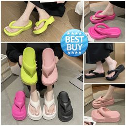 Slippers Fashion Designer Slides Sandals Trend Womans Foam Rubber Jelly Sandals Pool Flip Flops Sliders Loafer 36-41 soft comfort pink green white room beach