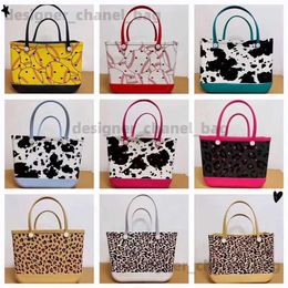 Beach Bags Waterproof Woman Eva Tote Large Shopping Basket Bags Washable Beach Silicone Bogg Bag Purse Eco Jelly Candy Lady Handbags T240220