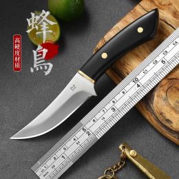 New Black Acrylic Handle D2 Blade Mini Pocket Knife Creative Opening Camping EDC Survival Tool Self Defense Knives