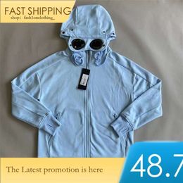 Stones Island Hooded Jackets Windproof Storm Cardigan Overcoat Fashion Hoodie Zip Fleece Lined Coat Men Cp Hoodie Stone Hoodie 439