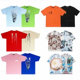 designer shorts printed sleeve monogrammed t shirt summer t shirt loose luxury men pattern hip hop t shirt amelie tops