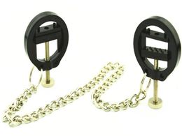 Fetish Nipple Clips Tits Clamps Teaser Masturbation BDSM Bondage Gear Breast Torture Adult Sex Toys for Women Plastic Black195S1870508