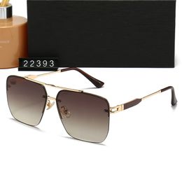 Top luxury Sunglasses Polarising lens designer womens Mens Goggle senior Eyewear For Women eyeglasses frame Vintage Metal Sun Glasses With Box leopard AJ 22393