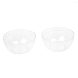 Jewellery Pouches Women 9cm X 4.5cm DIY Facial Clear Plastic Mask Bowl Mixer Holder 2pcs