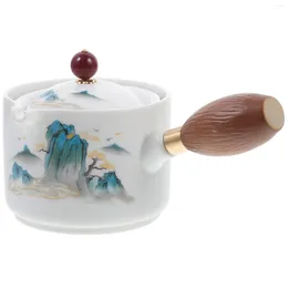 Dinnerware Sets Ceramic Teapot Durable Filter Kettle Light Luxury Organizers Decorative Ceramics Loose Brewing