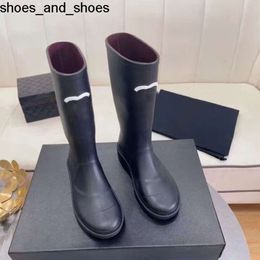 Brand Designer Square Toe Women Rain Boots Thick Heel Thicks Sole Ankle Boot Womens Rubber G220720 good are quality