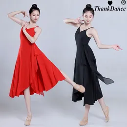 Stage Wear White Balck Red Classical Youth Modern Dance Elegant Ballet Tutu Adult Contemporary Costumes Long Dress For Girls
