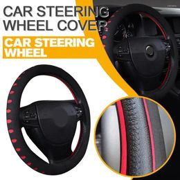Steering Wheel Covers 1pcs Car Cover 5 Colors EVA Punching Universal Diameter Automotive Interior