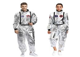 Theme Costume Halloween Carnival Adult Astronaut Space Cosplay Costume Women Pilots Jumpsuit Men Astronaut Alien Spaceman Role Pla9375953