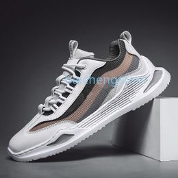 Men's Breathable Mesh Sports Shoes, Air Cushion Flat Running Sneakers, Training, Outdoor, Spring and Autumn L5