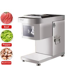 Commercial Meat Cutter Desktop Electric Meat Slicer 220V Commercial Vegetable Cutting Machine