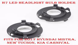 2PCS H7 LED Headlight Kit Bulbs Lamps Holder Adapter Base Retainer Socket For 2017 Hyundai Mistra New Tucson KIA Carnival Kia3778661