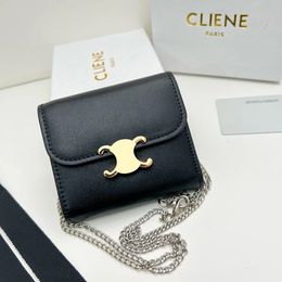 Wallets High quality card clip coin Designer Shoulder bag Women's Chain Wallet Fashion Handbags Bags Credit Card Holder Mini Wallet Key Pouch Zippy with box 05