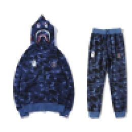 BAP X PS Shark full zip hoodie suit a bathing ap Blue camo