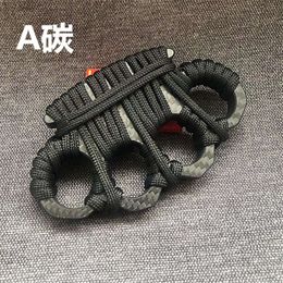 Tiger Four Finger Braced Set Legal Self Defense Equipment Ring Glass Fiber Hand Fist Buckle EDC 1241