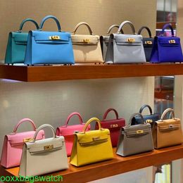 Ky Leather Handbag Trusted Luxury Womens Bags 2024 New Fashion Second Generation Genuine Leather Womens Bag Fashion Ky Bag Mini Small Bag One Shoulder C with LOGO HB7J