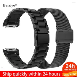 Watch Bands Beiziye Stainless Steel Smart Band For Samsung Gear S2 SM-R720 SM-R730 With Adapter Connector Metal Sport Bracelet Strap