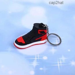 14 Colours Designer Mini 3D Sneaker Keychain Men Women Kids Key Ring Gift Shoes Keychains Handbag Chain Basketball Silicone BP70