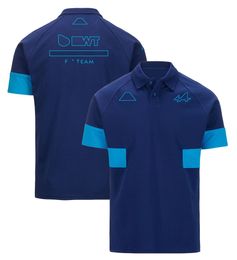 2024 New F1 Team Supporter Polo Shirt T-shirt Formula 1 Racing Driver Fans T-shirt Jersey Summer Men's Blue Breathable T-shirt Plus Size