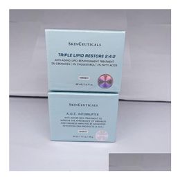 Foundation Primer Skin Ceuticals Triple Lipid Restore 242/Age Interrupter Anti Aging Cream Treatment Care Wrinkle Reducing And Firmi Dhz8D
