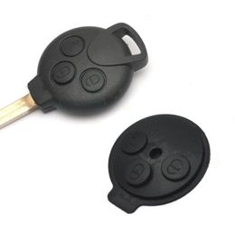 For Smart fortwo 2009 2010 2011 2012 2013 2014 Rubber Threebutton Car Key Button Replacement Black4062171