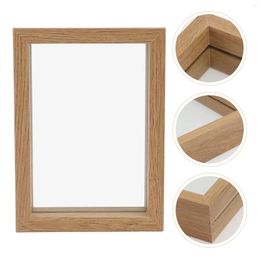 Frames Wooden Po Frame Household Ornament Picture Decor Display Shelves Decorate Living Room Rack Tool Bedroom