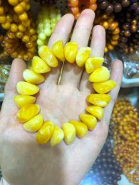 Bangles Amber Beeswax female male couple chicken oil yellow Bracelet original stone mineral old yellow honey Necklace Pendant