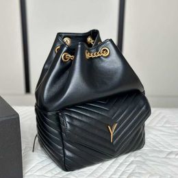 2 size designer Backpack luxurys women backpacks striple Leather gold hadrware Shoulder Bags Messenger Purse Schoolbags Handbags 240115