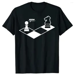 T-shirt da uomo Divertente regalo di scacchi retrò Giocatore Stile estivo Grafica in cotone Streetwear Manica corta Regali di compleanno T-shirt da uomo