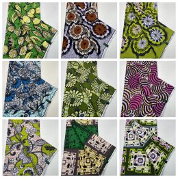 Dresses Blesing 100% Cotton Original African Wax Print Fabric African Print Fabric High Quality New Tissu Wax for Dresses African Fabric