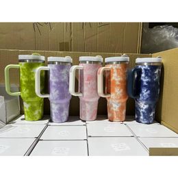 Tumblers 40Oz Stainless Steel Tumblers Mugs Cups Keep Warm Cold Insation With Logo Lids St Drop Delivery Home Garden Kitchen, Dining B Dhzko