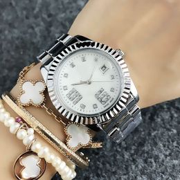 Fashion Brand Watches Women's girls crystal style metal steel band Quartz Calendar wrist Watch X47293u