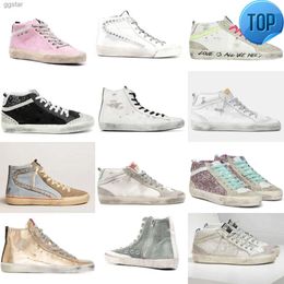 Italy Brand Golden Sneakers Gooseity Star 10A Shoes Top quality Hightop Women Mens casual Midstar Slide black white gold silver designer train Sneakers fUY JZe V 4TB7