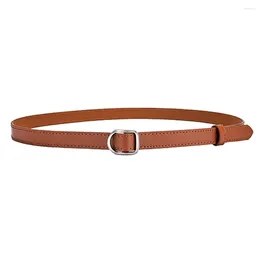 Belts With Buckle Clothes Accessories Waist Belt Business Durable PU Leather Adults Travel Practical For Women Daily Adjustable Length