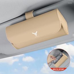 Interior Accessories For Voyah Dream Free 2024 Car Mounted Glasses Box Sun Visor Sunglasses Clip Storage