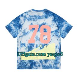 Tie dyed T shirt Men T shirts Hip Hop Casual Top Trendy graphic tee designer shirts Fashion Tee Graphic T-shirt Comfortable Crew neck tshirt women t shirt plus size ss22